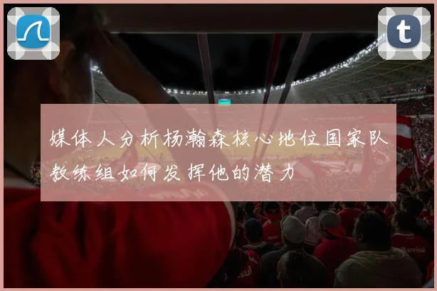 媒体人分析杨瀚森核心地位国家队教练组如何发挥他的潜力
